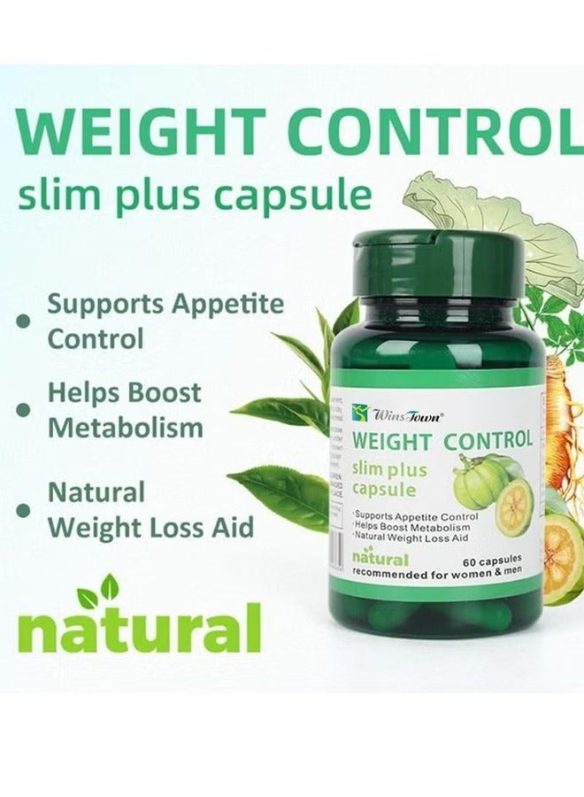 Wins Town Garcinia Cambogia Weight Control Capsules Natural，Slimming Diet Digestion and Metabolism, Fat Burn And Body Slimming, Safe Anti Aging Weight Loss Pills Fat Burn And Slimming 60 Tablets  - Image 4