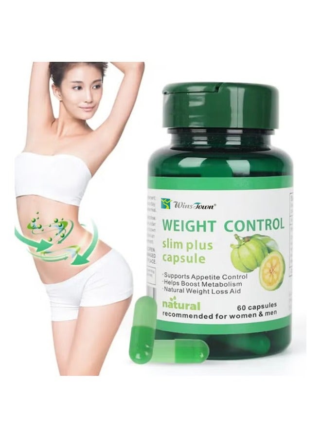 Wins Town Garcinia Cambogia Weight Control Capsules Natural，Slimming Diet Digestion and Metabolism, Fat Burn And Body Slimming, Safe Anti Aging Weight Loss Pills Fat Burn And Slimming 60 Tablets  - Image 2