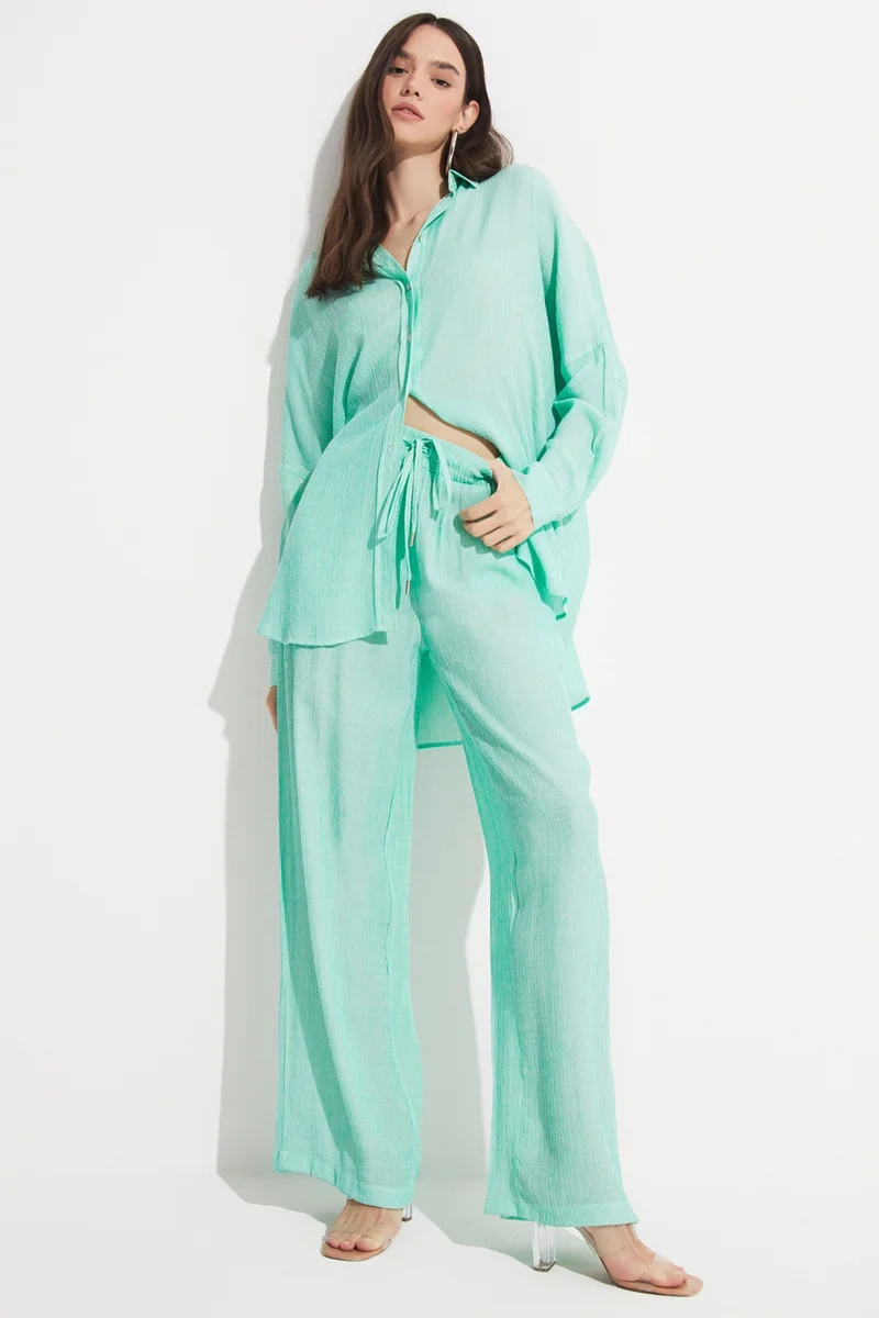 JUNE Exclusive Linen Blend Shirt