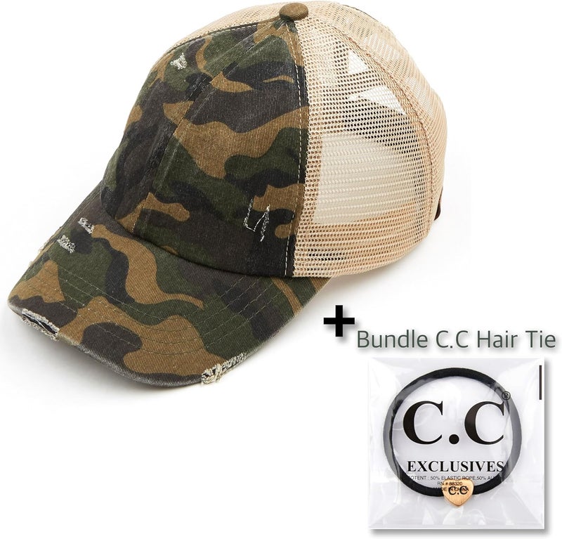 Cc Ponycap Messy High Bun Ponytail Adjustable Glitter Mesh Trucker Baseball Cap - Image 2