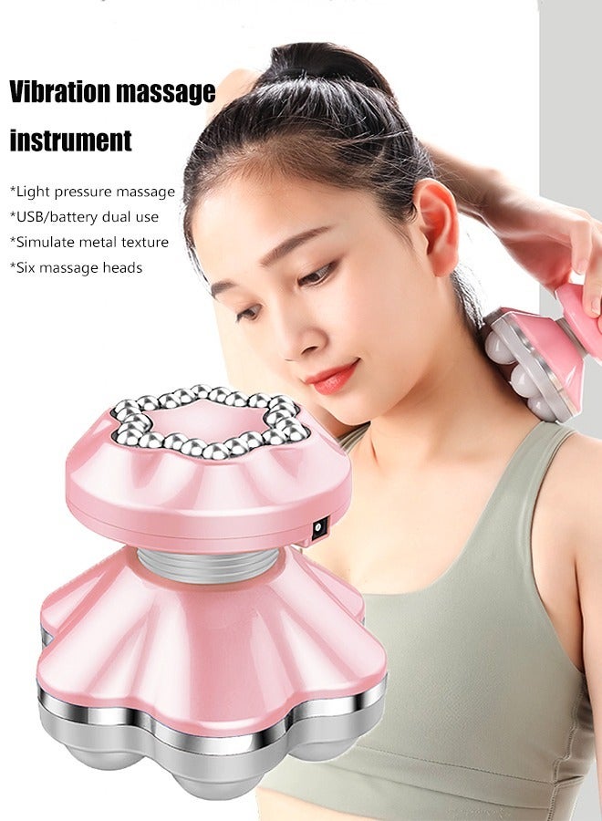 KASTWAVE Portable Vibrating Massager Easy Massage with 360 Degree Rotation Deep Relaxation Economically Applicable, Provide Just the Right Amount of Force and A Good Massage Experience, Pink  - Image 1