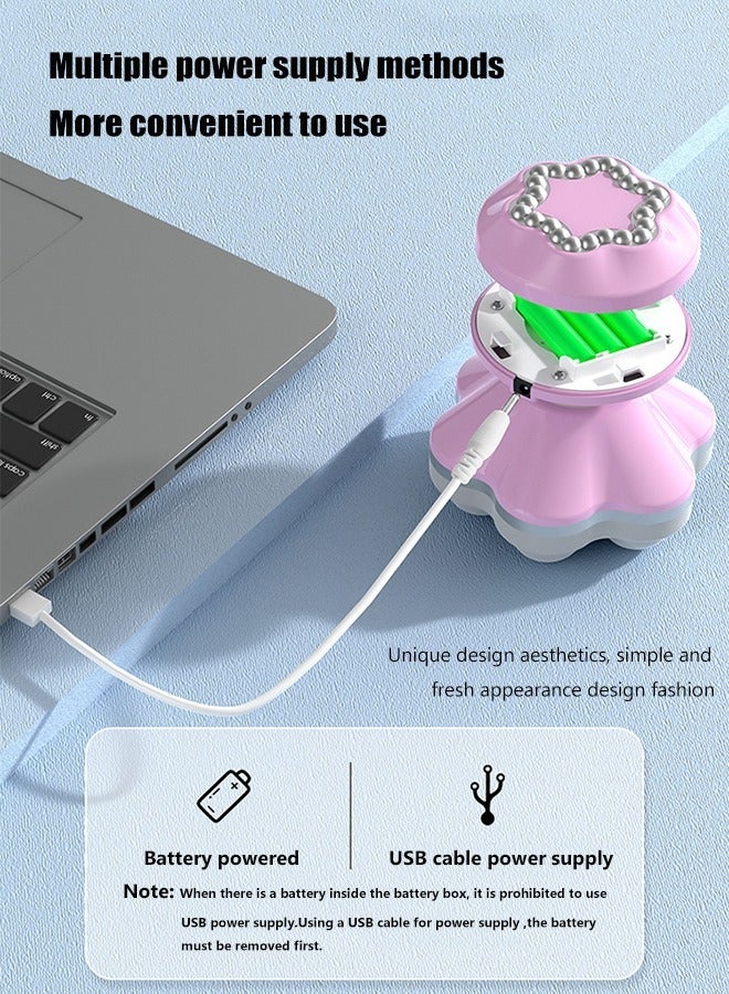 KASTWAVE Portable Vibrating Massager Easy Massage with 360 Degree Rotation Deep Relaxation Economically Applicable, Provide Just the Right Amount of Force and A Good Massage Experience, Pink  - Image 3