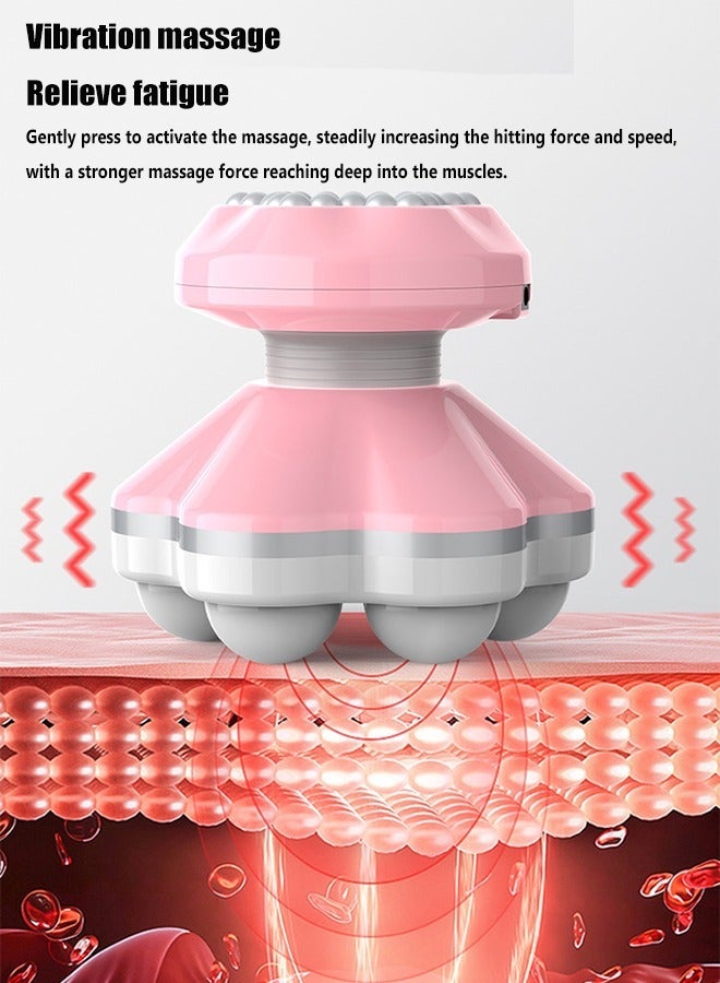 KASTWAVE Portable Vibrating Massager Easy Massage with 360 Degree Rotation Deep Relaxation Economically Applicable, Provide Just the Right Amount of Force and A Good Massage Experience, Pink  - Image 4