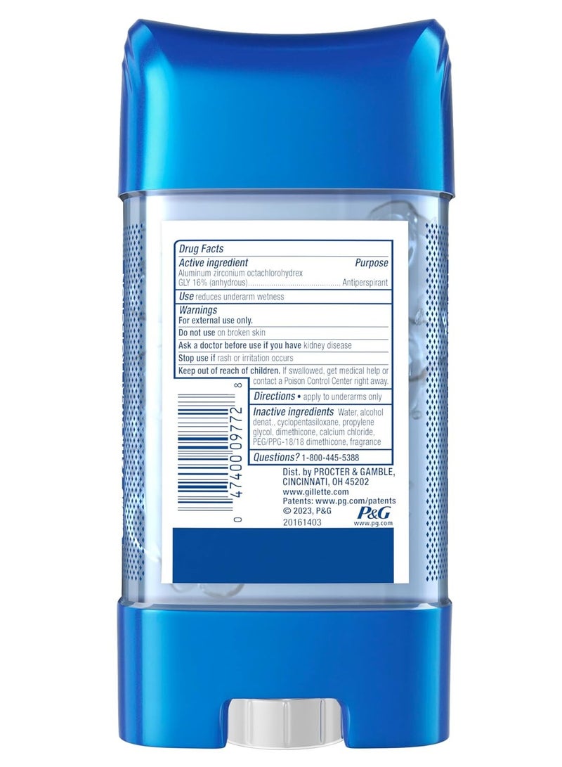 Gillette Cool Wave Clear Shield Gel Antiperspirant Deodorant 107grams - Image 3