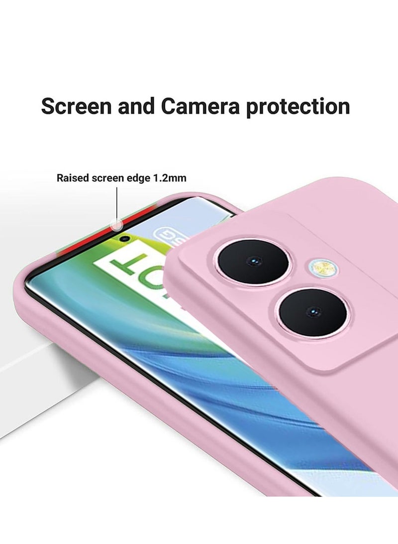 Techie Stylish TPU Silicone Back Cover Case for Vivo V29 Lite – Slim Fit Design, Smooth and Soft – Light Pink - Image 3