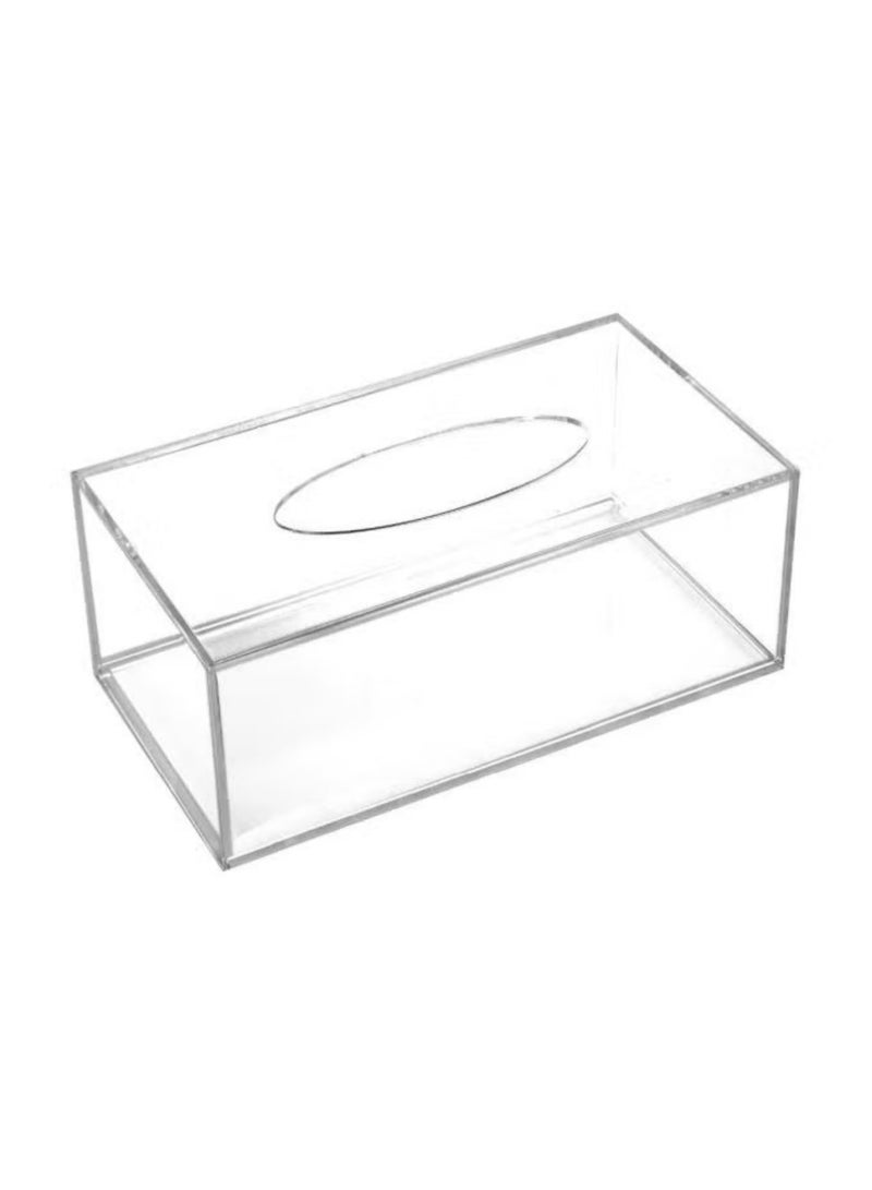 JINFANLI Acrylic Tissue Holder Box Clear 22.5x12x9cm - Image 4