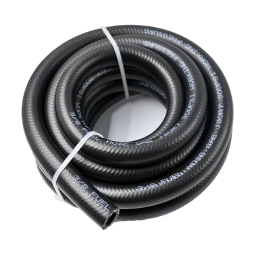 BYREDIO 38 Push Lock Fuel Hose Line 30R7 10FT 300PSI HeavyDuty Fuel Transfer for Cars Boats More - Image 1