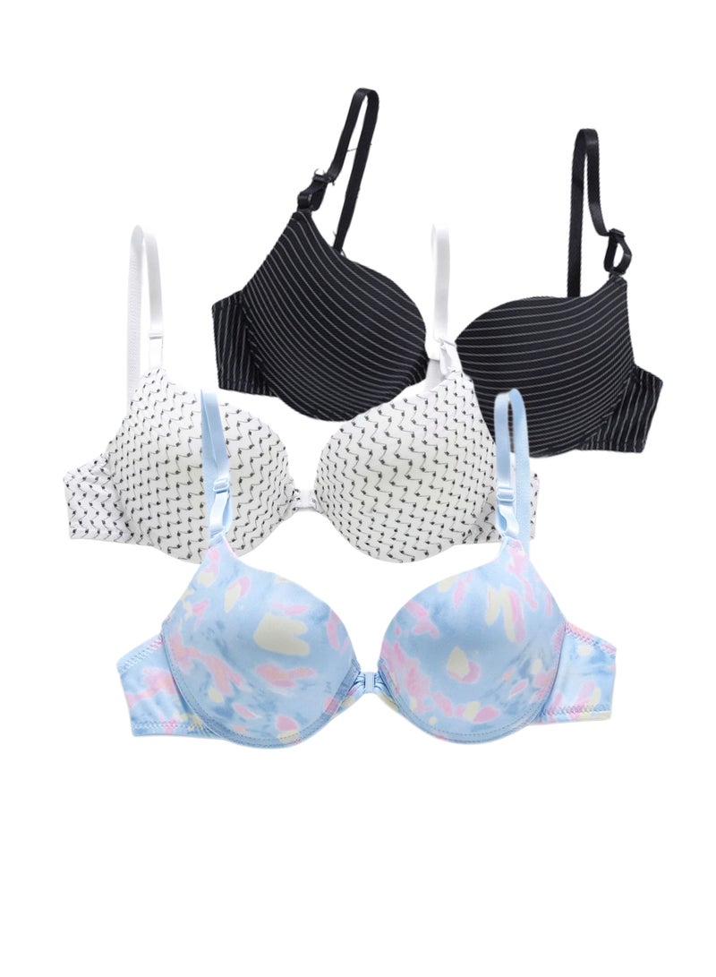 3 Pieces Ladies Front Closer Bra  - Image 2