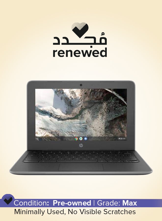 HP Renewed - Chromebook 11 G7 EE Laptop With 11.6-Inch HD Display, Celeron-4th Gen/4GB RAM/16GB SSD/Chrome OS English Black - Image 1