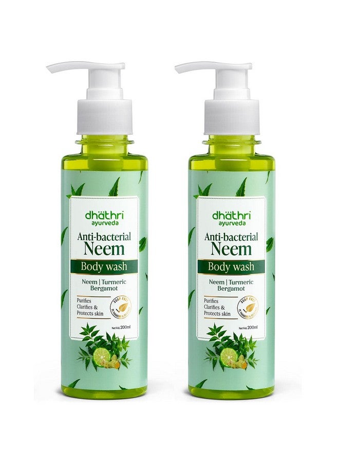 dhathri Ayurveda Anti-Bacterial Neem Body Wash - Pack Of 2 (2 X 200 Ml) - Image 1