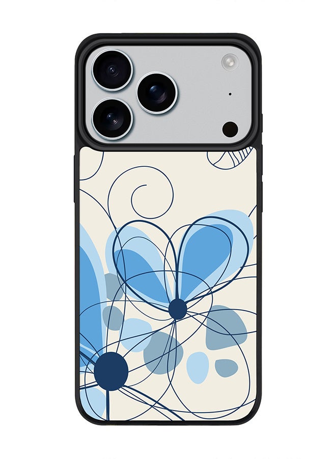 Stylizedd iPhone 17 Pro Case, [Compatible with MagSafe] Slim Magnetic cover Phone Case iPhone 17 Pro -Daisy Lines - Image 1