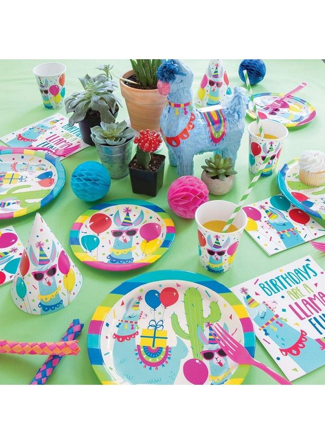 Unique Llama Party Rectangular Plastic Table Cover ; 54" X 84" ; 1 Pc - Image 3