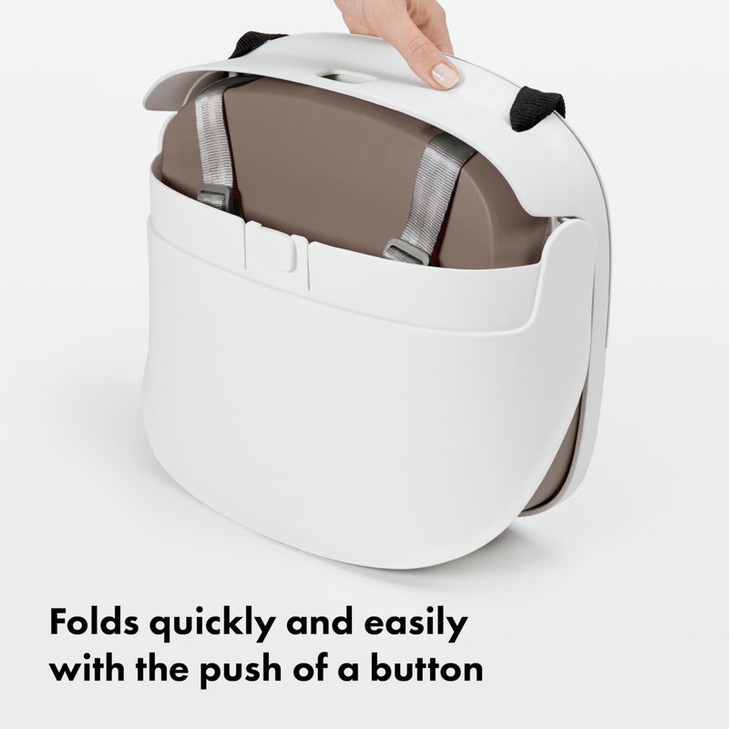 OXO Tot Perch Booster Seat with Straps, Taupe - Image 5