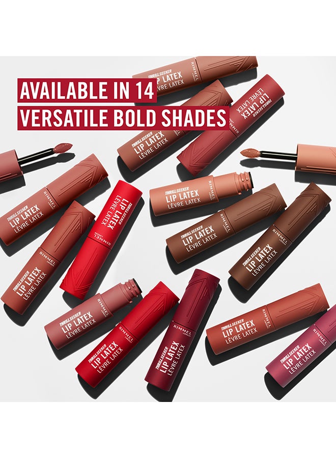RIMMEL LONDON Rimmel Thrill Seeker Lip Latex Liquid Lipstick - Cappuccino Light, 6ml - Image 5