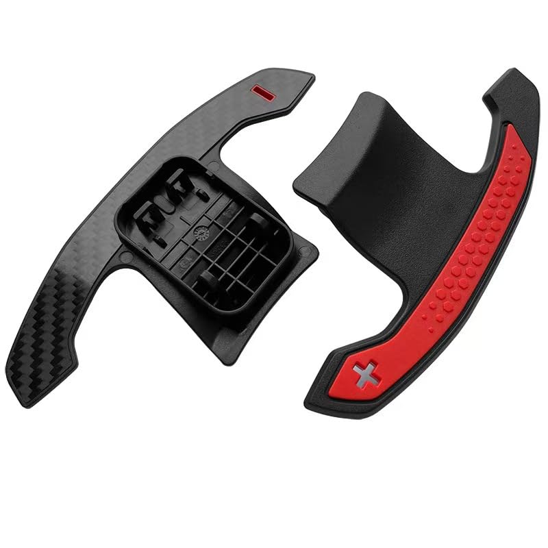 Car Carbon Fiber Paddle Shifters for BMW F02 F06 F10 F11 F12 F15 F20 F21 F23 F26 F30 F31 F34 F36 F80 F82 M2 M3 M4 M5 M6 X6 I3 I8 Steering Wheel Extension Red paddle