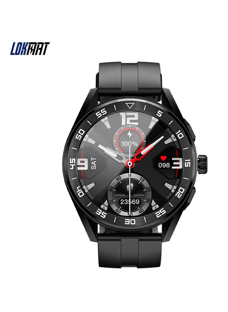 LOKMAT - COMET PRO Smart Watch 1.32''Full-touch Screen BT Call AI Voice Assistant Black - Image 1