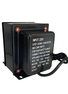Lucky Sky Lucky Sky 2000W Watt Step Down Transformer 220 Volt to 110 Volt Voltage Converter, Universal 3 Pin UK With Power Cord For Household Electrical Appliance Voltage Converter (220V TO 110V 2000W).  - Image 3