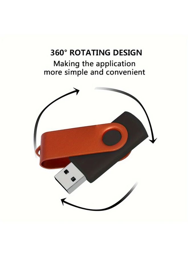 2pcs Usb Flash Drive 1GB Golden Color Usb 2.0 High Speed Metal Pen Drive For Pc Laptop Tablet Mobile Phone Car Audio Game Console Audio System Data Storage - Image 4