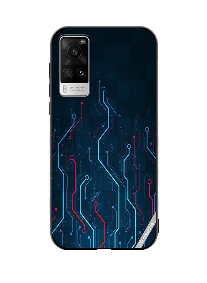 VR CREATIVE Protective Case Cover For Vivo X60 Pro Electronic Circuit Boards_ Design Multicolour - Image 1