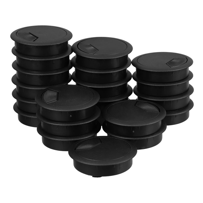 21pcs Desk Grommet Cable Management Desktop Wire Hole Cover Round Cable Hole Plug Cord Hole Cover for Cable Management for Home Office - Image 1