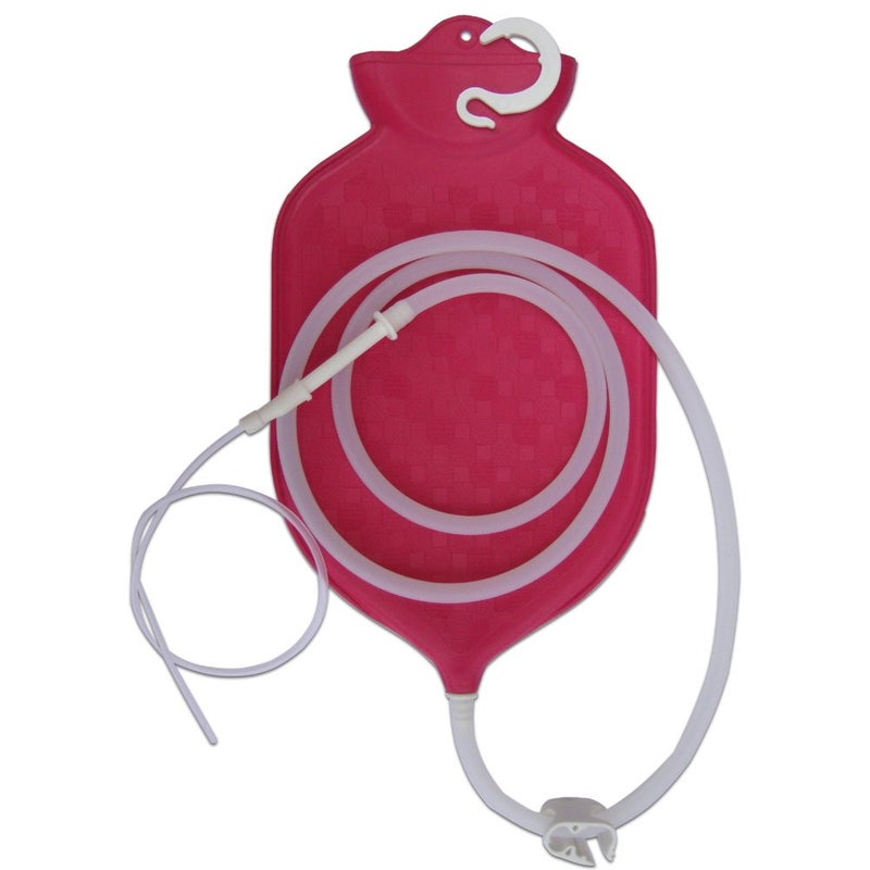 HealthGoodsIn The Perfect Enema Bag Kit for Colon Cleansing With Superior Grade Silicone Hose 2 quart open top  10 Colon Tips 12Fg - Image 4