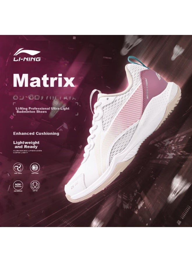 Li-Ning أحذية الريشة الطائرة من لي-نينغ تانجون كلاود يوني غير قابلة للانزلاق مقاومة للاهتراء امتصاص الصدمات خفيفة الوزن للغاية قابلة للتنفس أحذية رياضية للتدريب والمنافسة - Image 1