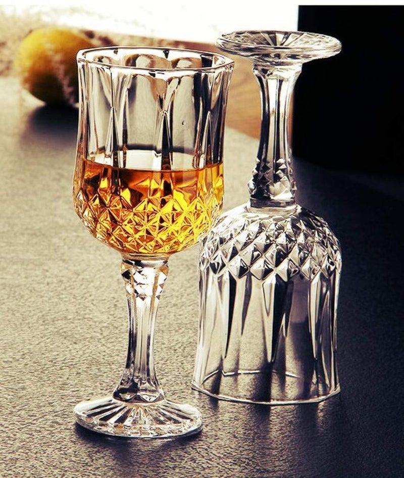 Nirgun Empex Whisky GlassCut Wine Glasses Wine Glass Clear220 mlSet of 6 - Image 2