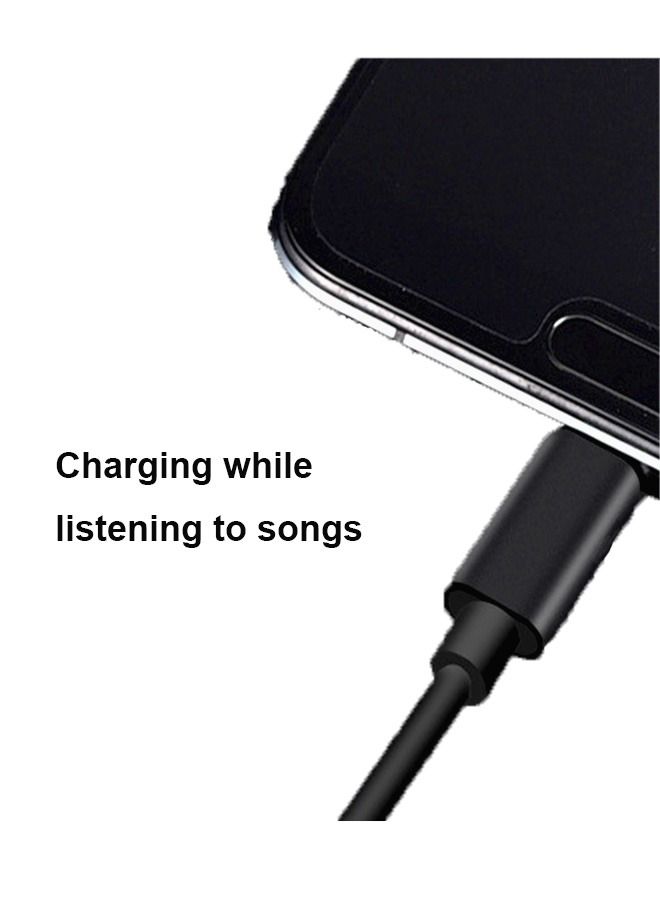 2 In 1 USB Type C Cable Stereo Earphone Converter Adapter, With PD 60W Fast Charging Dongle for Stereo Earbuds, Compatible With Samsung S23/S22, iPad Pro Air, Pixel 7/6/5/4, Huawei MATE10  - Image 3