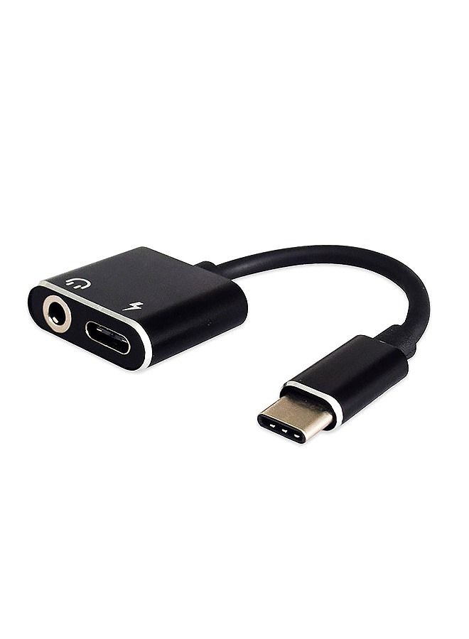 2 In 1 USB Type C Cable Stereo Earphone Converter Adapter, With PD 60W Fast Charging Dongle for Stereo Earbuds, Compatible With Samsung S23/S22, iPad Pro Air, Pixel 7/6/5/4, Huawei MATE10  - Image 1