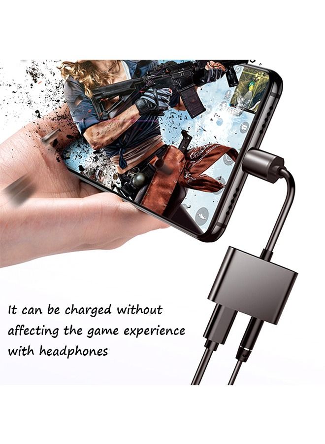 2 In 1 USB Type C Cable Stereo Earphone Converter Adapter, With PD 60W Fast Charging Dongle for Stereo Earbuds, Compatible With Samsung S23/S22, iPad Pro Air, Pixel 7/6/5/4, Huawei MATE10  - Image 4