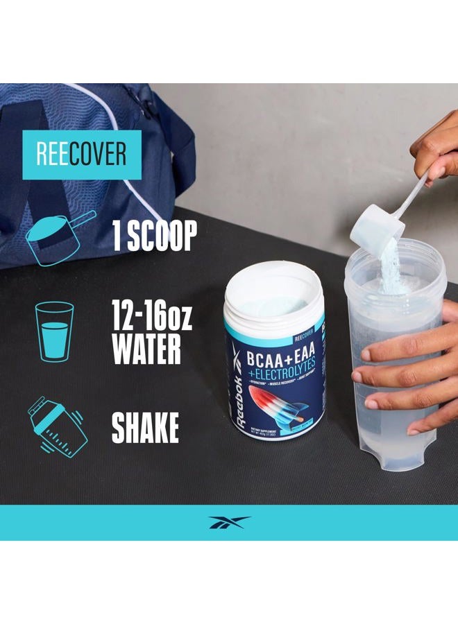 Reebok REECover Amino Acids + Electrolytes | 8g EAAs, 5g BCAAs, Hydration Matrix | Muscle Recovery, Strength | Post-Workout Support | 30 Servings | Strawberry Lemonade - Image 5