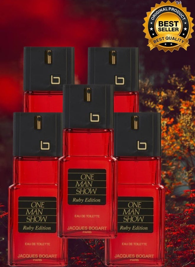 جاك بوغارت 5 قطع عطر وان مان شو روبي أديشين 100مل - Image 1