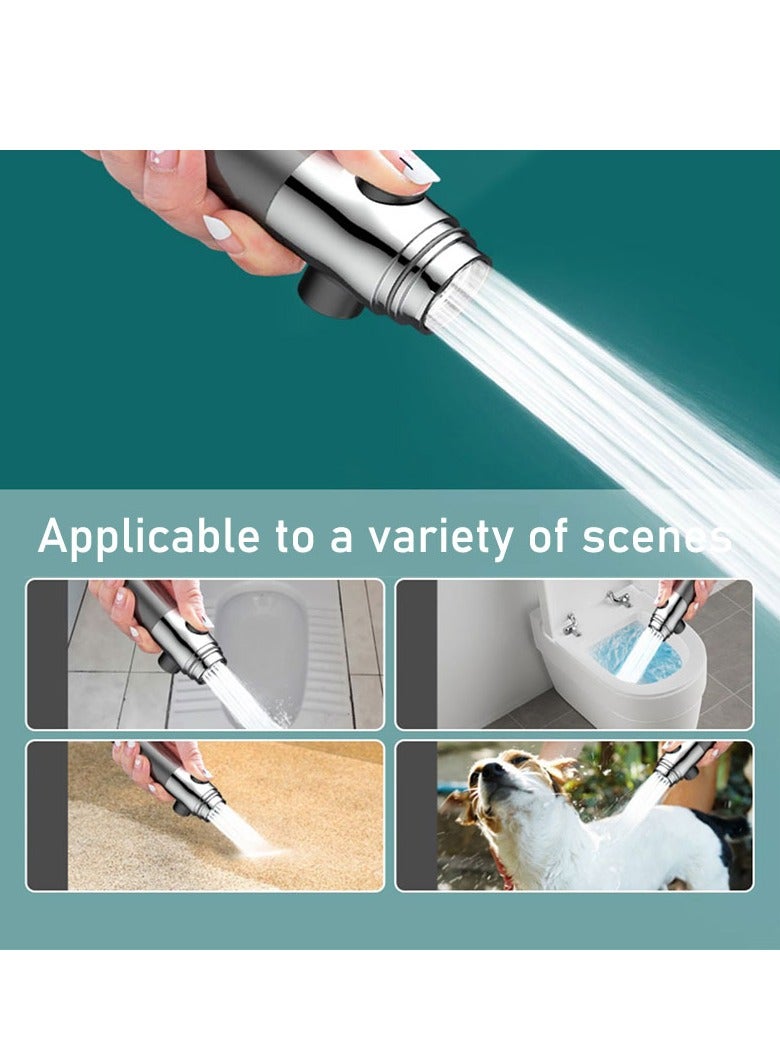 Filtered Shower Head - Universal Connection, Three-Speed Adjustment, One-Touch Water Stop - Ideal for Bathroom Accessories with Handheld Spray Combo - Image 5