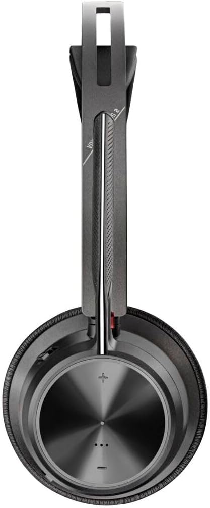 Poly Poly Voyager Focus 2 USBCC Headset USBCA Adapter  Charging Stand  Google Assistant Siri  Stereo  USB Type C  WiredWireless  Bluetooth  2986 ft  Overthehead  Binaural  Supraaural - Image 3