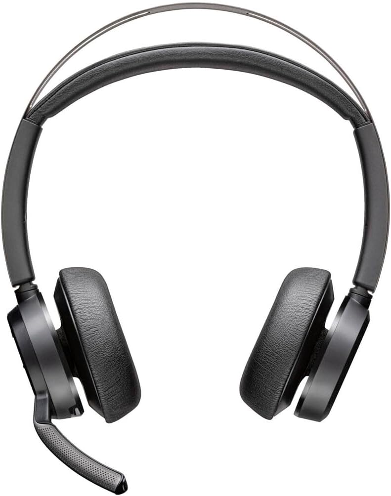 Poly Poly Voyager Focus 2 USBCC Headset USBCA Adapter  Charging Stand  Google Assistant Siri  Stereo  USB Type C  WiredWireless  Bluetooth  2986 ft  Overthehead  Binaural  Supraaural - Image 2
