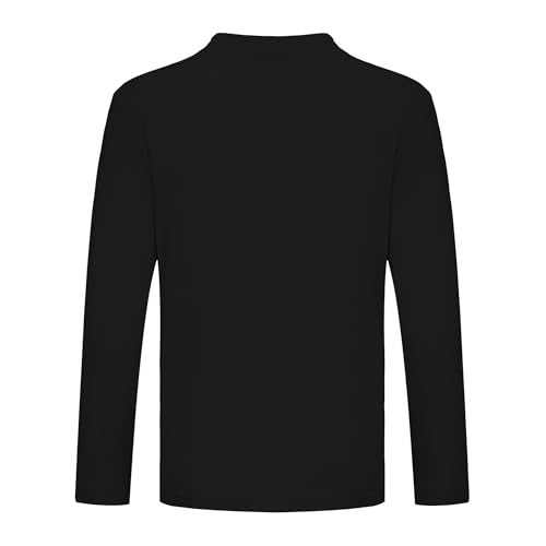 Opna Boys and Girls Long Sleeve Shirts Athletic Youth Compression Shirt for Kids with Moisture Wicking UV Protection, Rash Guard Swim Shirts for Baseball Football Sports Black - Image 2