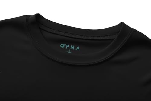 Opna Boys and Girls Long Sleeve Shirts Athletic Youth Compression Shirt for Kids with Moisture Wicking UV Protection, Rash Guard Swim Shirts for Baseball Football Sports Black - Image 3