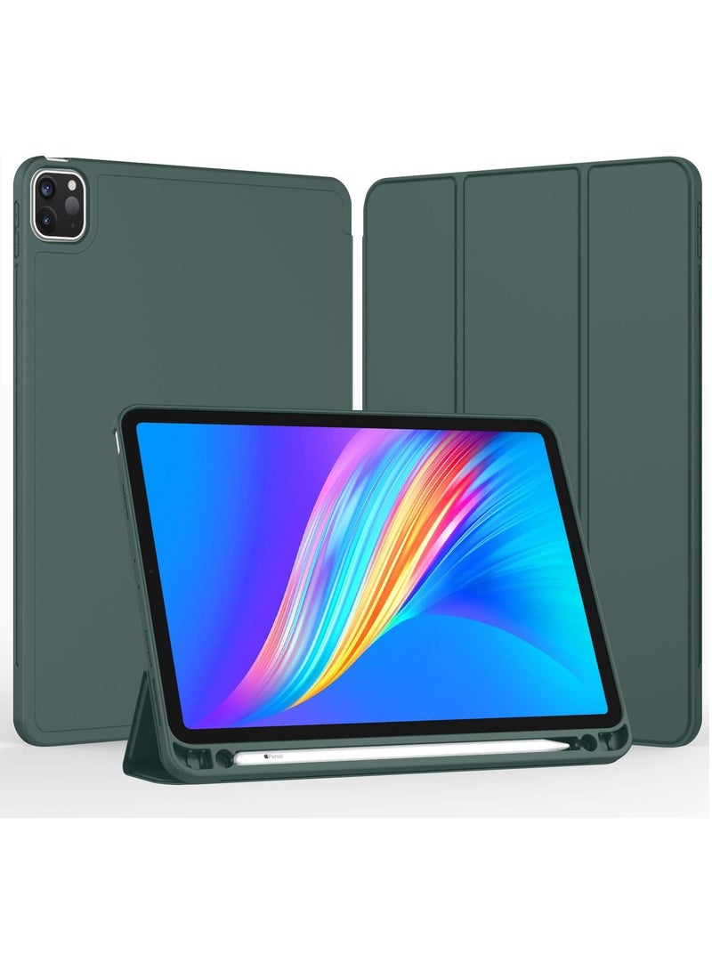 DUSALA Flip Case for New iPad Pro 11-inch 2021 (3rd Gen) / 2020 (2nd Gen) /, Ultra Slim Smart Magnetic Back Cover for iPad Pro 11 2021/2020, Auto Wake/Sleep-With Pencil Holder - Image 2