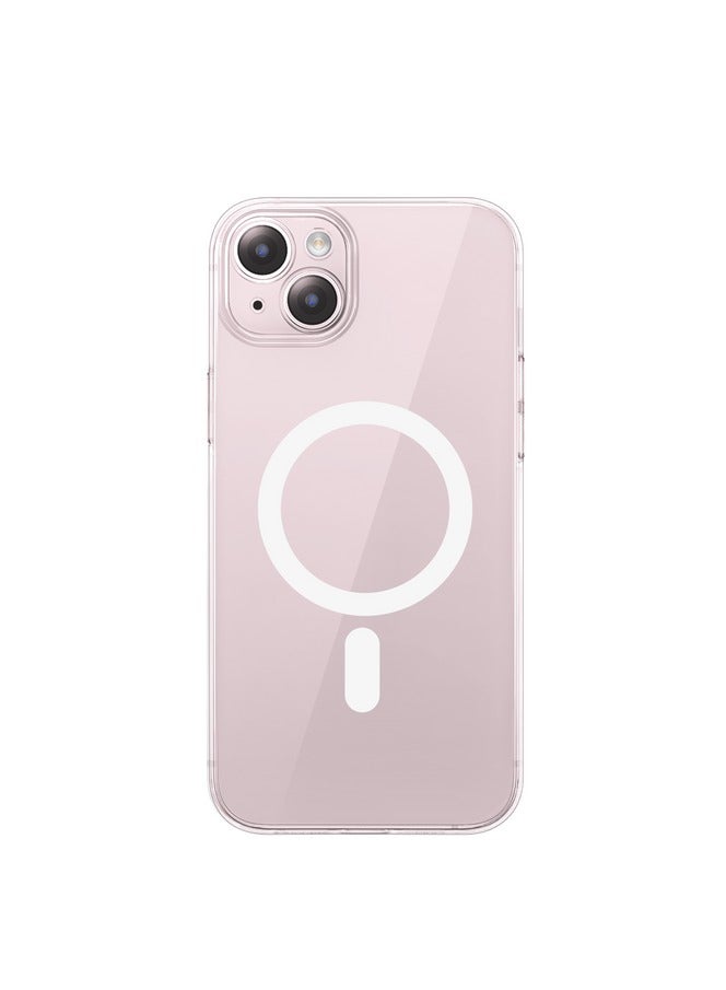 بيسوس OS-Baseus Lucent Series Magnetic Phone Case for iP 15, Clear - Image 2