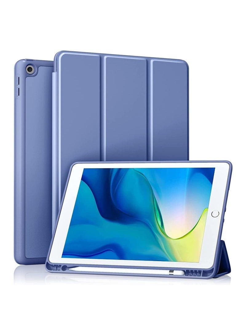 SmartGrist iPad 9th/8th/7th Generation case (2021/2020/2019) iPad 10.2-Inch Case with Pencil Holder [Sleep/Wake] Slim Soft TPU Back Smart Magnetic Stand Protective Cover Cases - Image 1