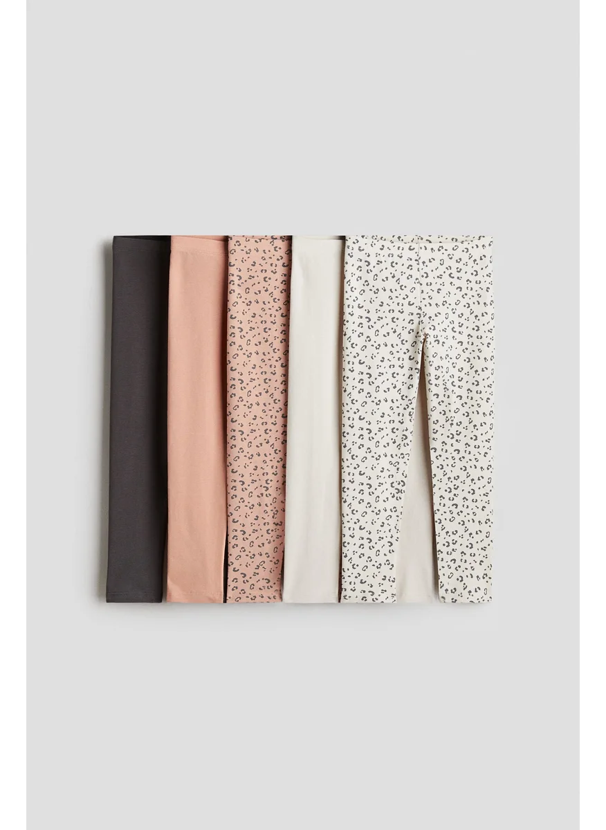 H&M 5-Pack Jersey Leggings
