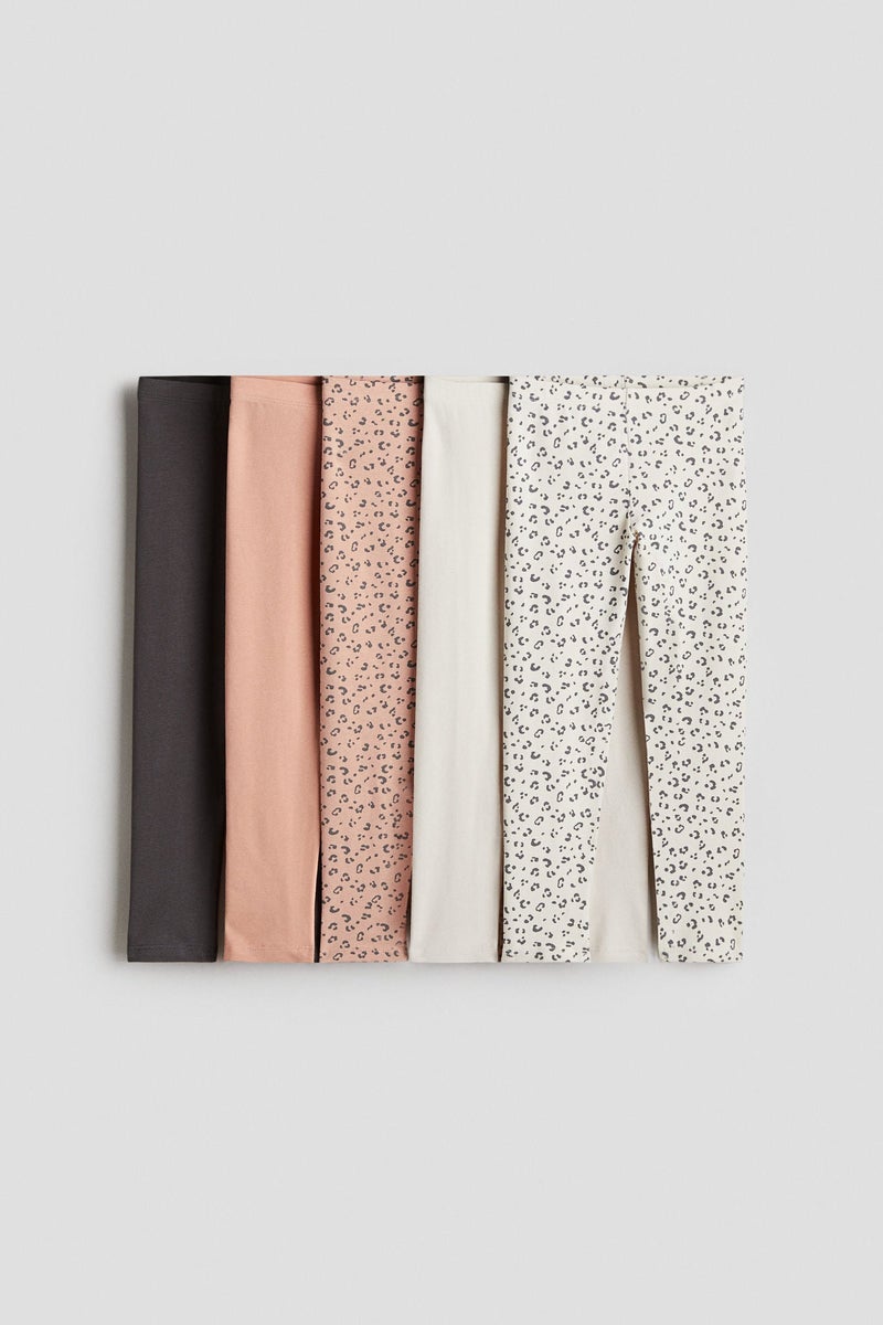 H&M 5-Pack Jersey Leggings - Image 1