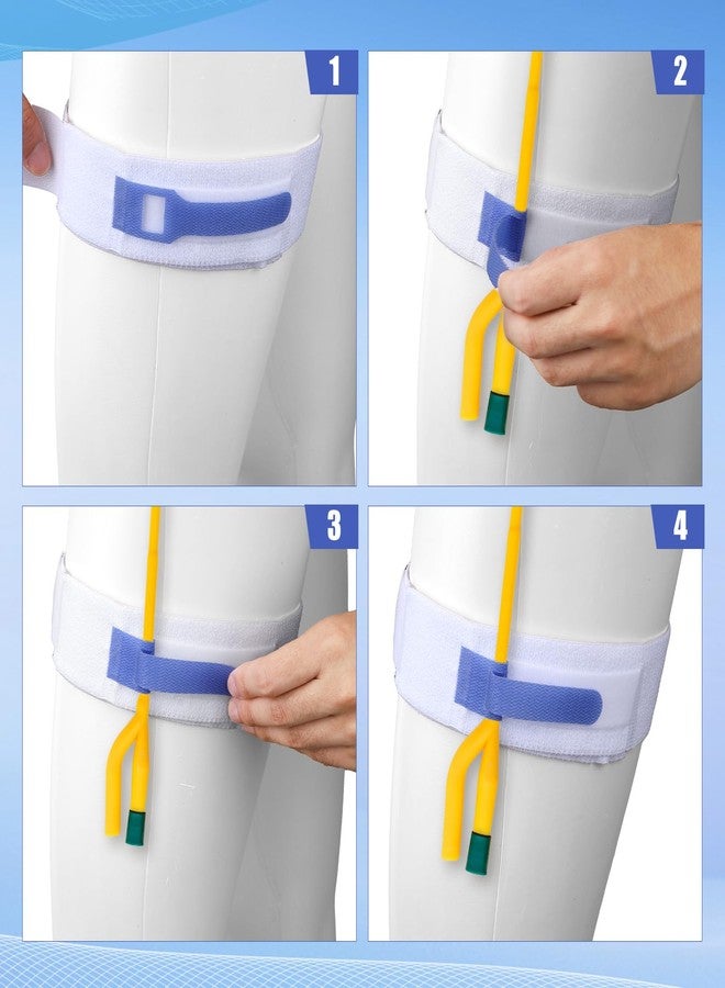 Fukaisu 2pcs Foley Catheter Leg Straps with Anti-Slip Nylon, 63x5cm/24.8x1.97in Polyester Urinary Catheter Holder for Secure Tube Stabilization and Comfortable Wear - Image 5