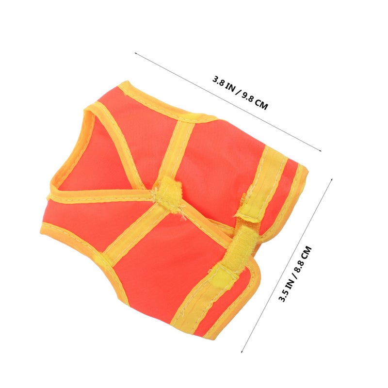 High Visibility Reflective Vest for Dolls Action Figures Safety Officer Outfit - Image 3