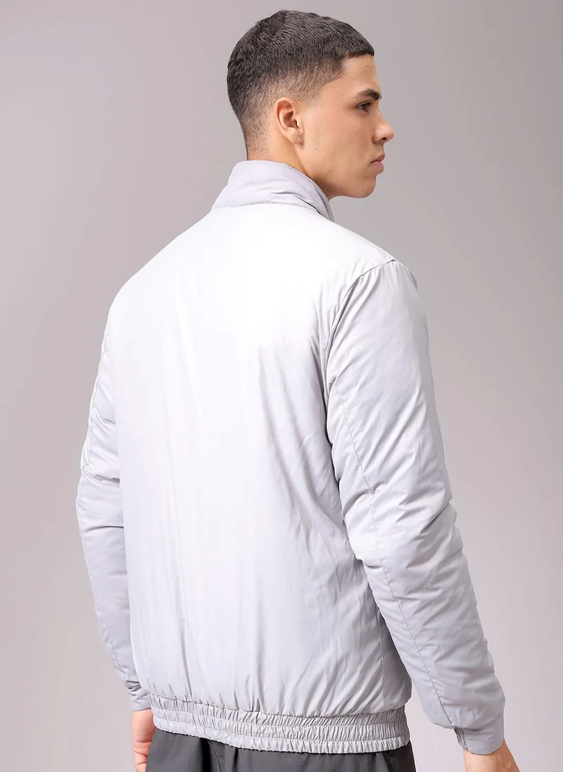 ذا انديان كراج كو Men Slim Fit Solid Reversible Puffer Jackets