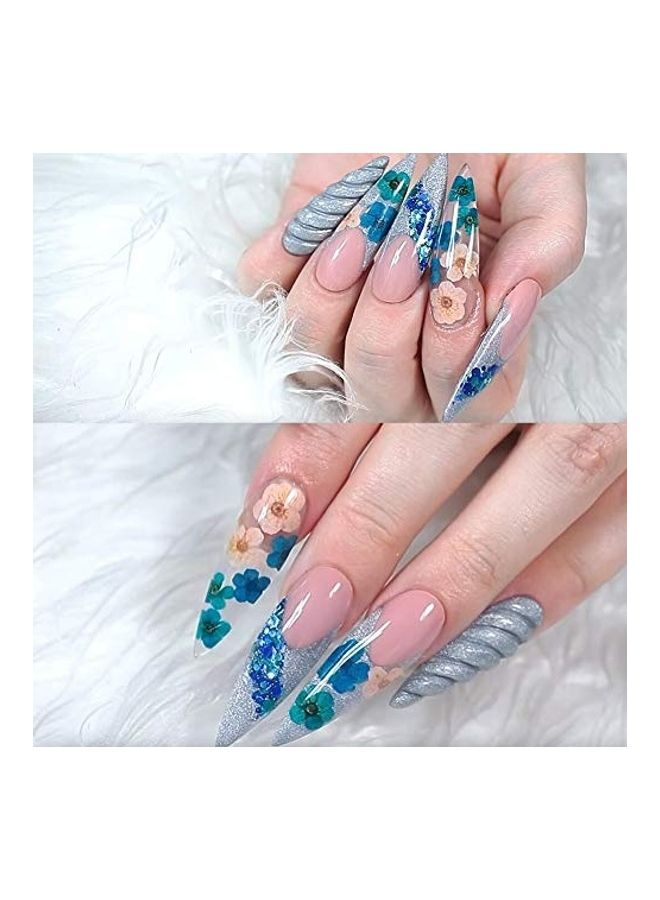 نيبمينينت مجموعة زهور مجففة للأظافر مكونة من 60 قطعة متعدد الألوان - Image 5