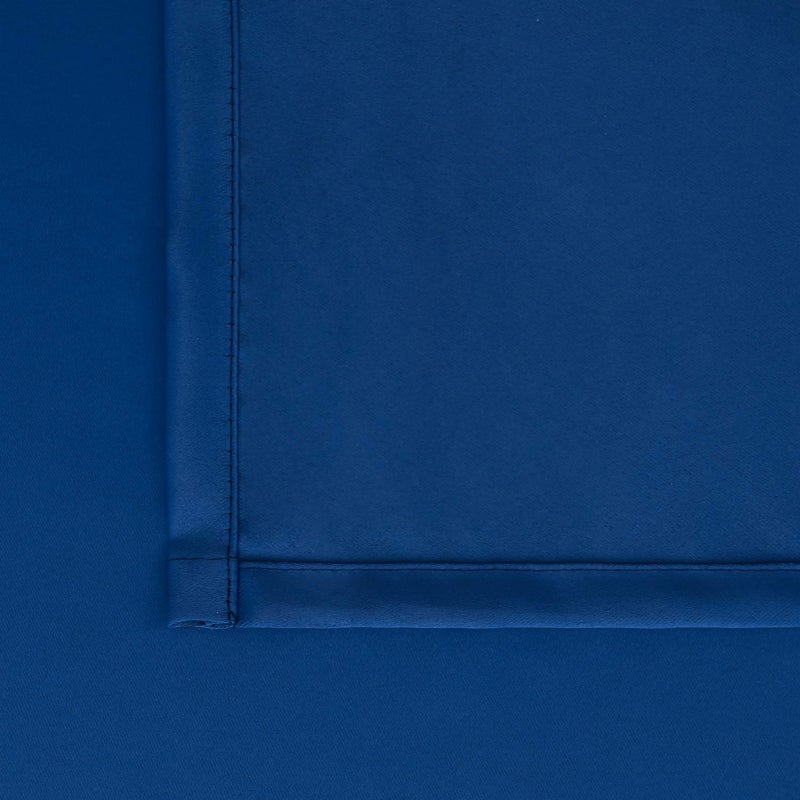 BGment Rod Pocket and Back Tab Blackout Curtains for Bedroom - Thermal Insulated Room Darkening Curtains for Living Room  2 Window Curtain Panels (42 x 72 Inch  Classic Blue) - Image 5