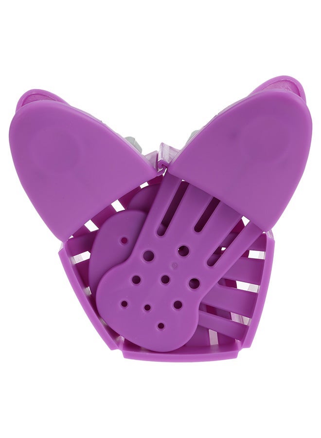 NIBEMINENT Folding Kitchen Strainer Clip Purple
