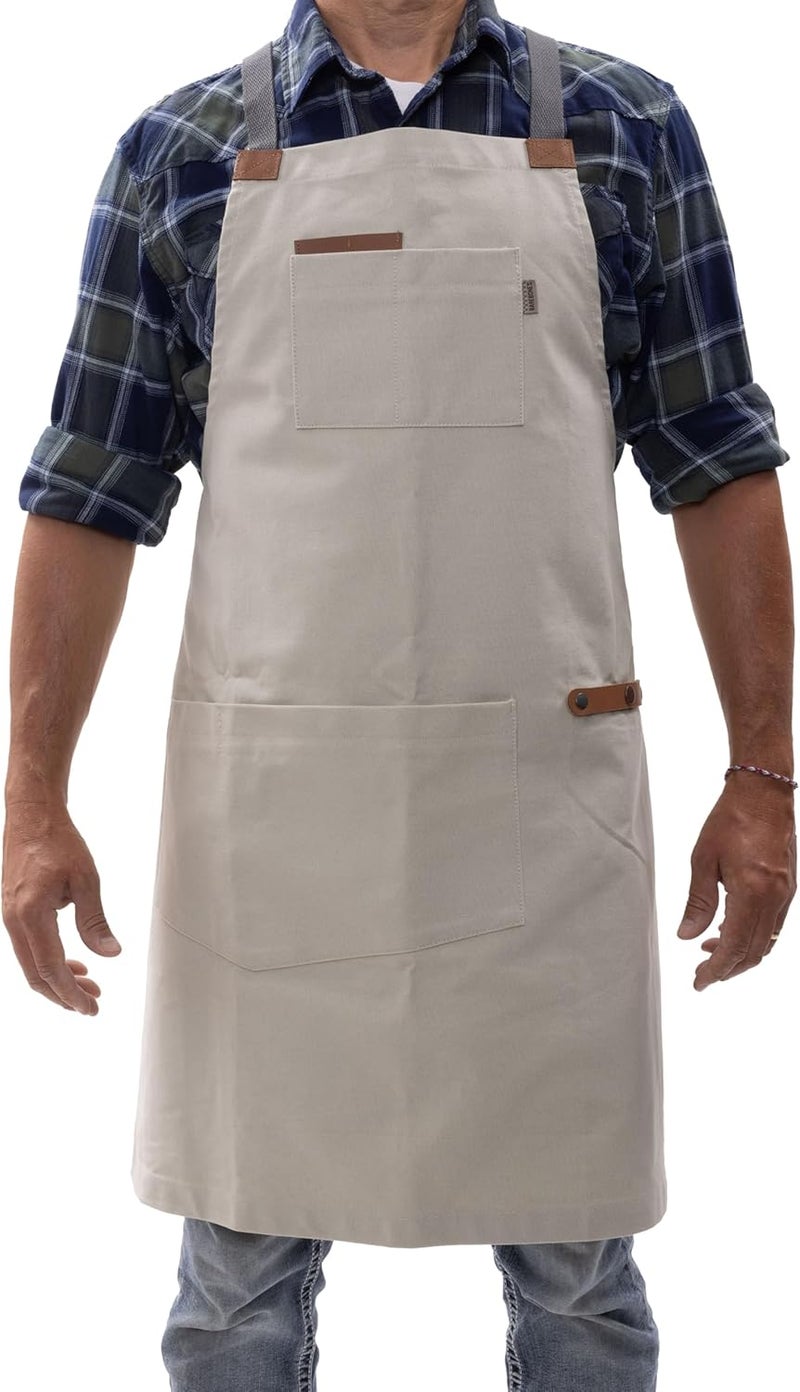BareBones Chef Grilling Apron - Stone - Image 1