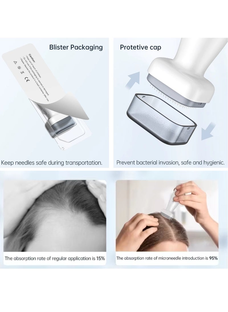 bio needle Derma Stamp 120 Adjustable pin Dial Derma stamp Professional Microneedling Pen for Women and Men for Hair Growth Skin Care Beard Growth Stainless Steel Micro Needling Derma Stamp 0 to 2 - Image 2